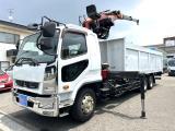 増トン　３軸車　２デフ　ユニパルクレーン付