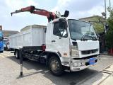 増トン　３軸車　２デフ　ユニパルクレーン付