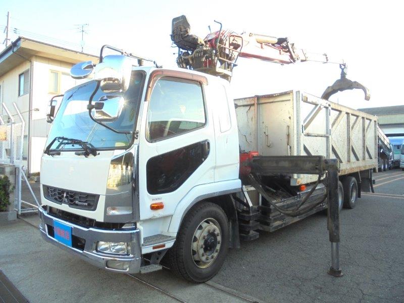 増トン　３軸車　２デフ　ユニパルクレーン付