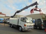増トン　３軸車　２デフ　ヒアブクレーン付