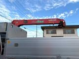 増トン　クレーン付アルミ平ボデー