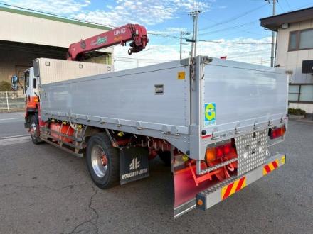 増トン　クレーン付アルミ平ボデー