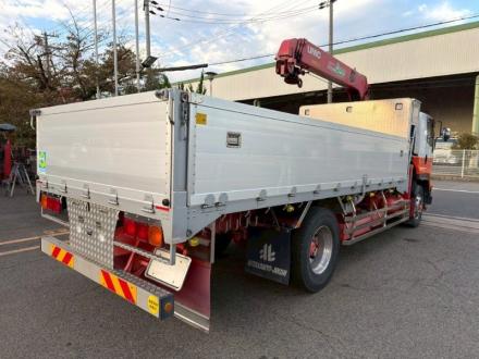 増トン　クレーン付アルミ平ボデー