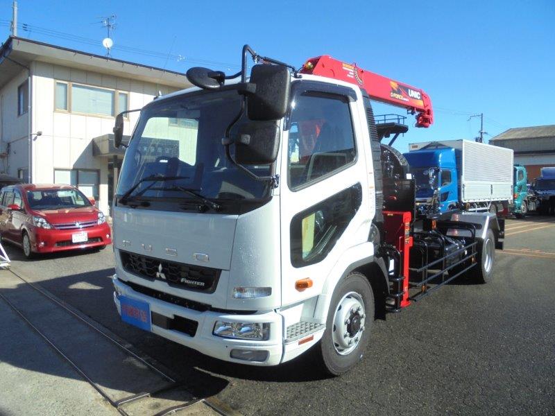 増々トン　クレーン付アームロール　未使用車