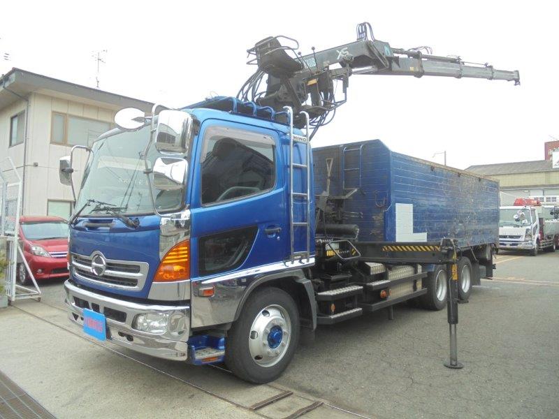 増トン　３軸車　２デフ　ヒアブクレーン付