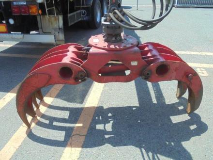 25t仕様　３軸高床　２デフ　ヒアブ付スクラップボデー