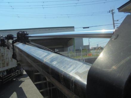 25t仕様　３軸高床　２デフ　ヒアブ付スクラップボデー