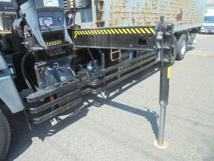 25t仕様　３軸高床　２デフ　ヒアブ付スクラップボデー