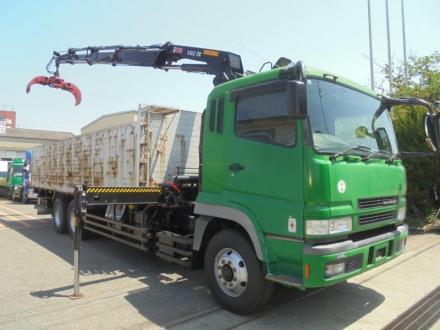 25t仕様　３軸高床　２デフ　ヒアブ付スクラップボデー