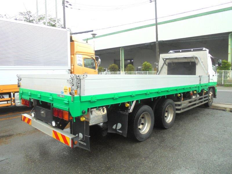 ３軸車　２デフ　アルミブロック平ボデー