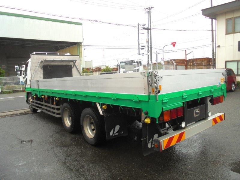 ３軸車　２デフ　アルミブロック平ボデー