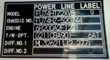 25t仕様　３軸高床　アルミブロック平ボデー