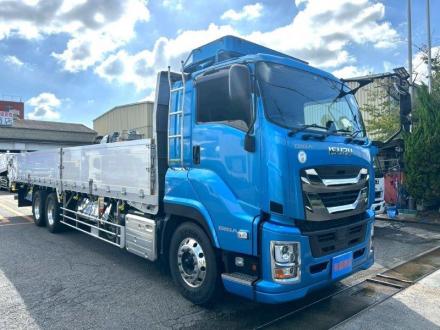 25t仕様　３軸高床　アルミブロック平ボデー