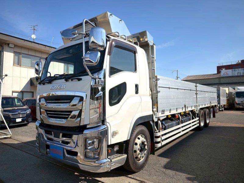 ２５t仕様　３軸高床　アルミブロック平ボデー