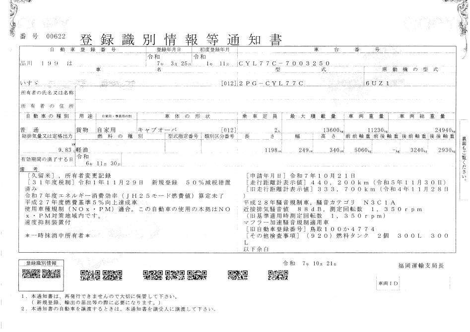 25t仕様　３軸高床　アルミブロック平ボデー