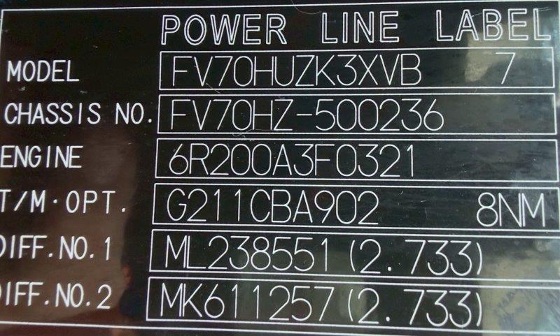 25t仕様　2デフ　スクラップ積み平ボデー