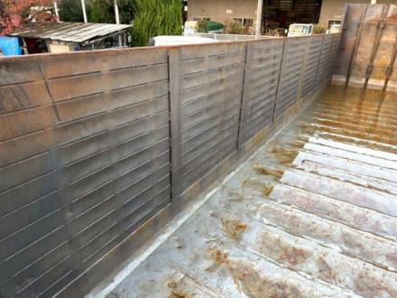 25t仕様　2デフ　スクラップ積み平ボデー