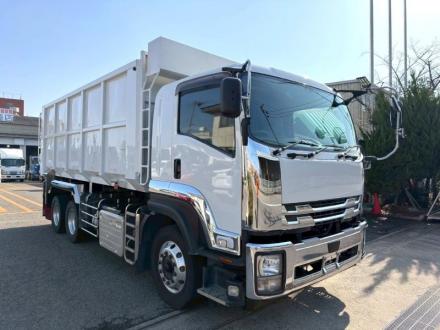 ３軸車　２デフ　ステンレスボデー　深ダンプ