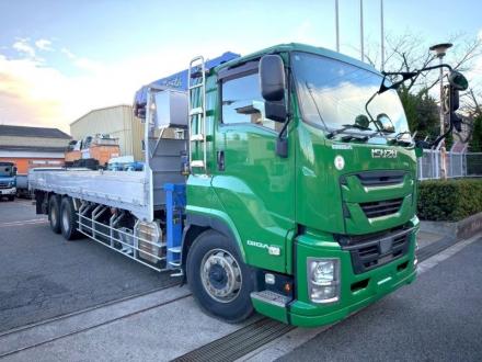 25t仕様　３軸高床　２デフ　クレーン付平ボデー