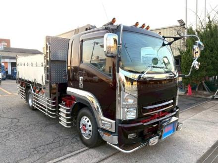 増トン　クレーン付アルミ平ボデー