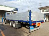 22t仕様　3軸高床　２デフ　クレーン付平ボデー
