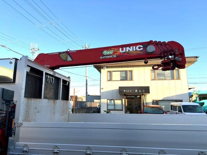 増々トン　クレーン付アルミ平ボデー