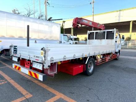 増々トン　クレーン付アルミ平ボデー