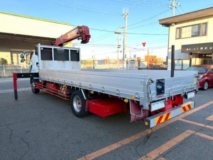 増々トン　クレーン付アルミ平ボデー