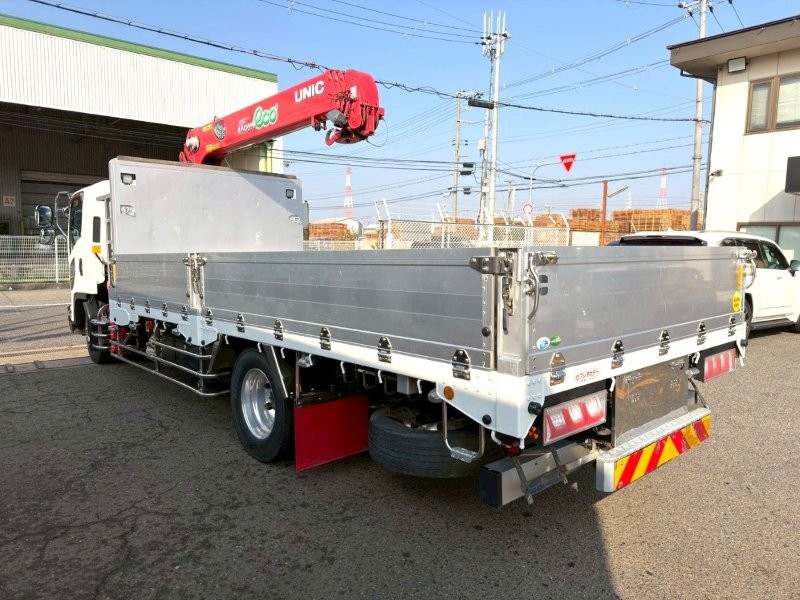 増々トン　クレーン付アルミ平ボデー