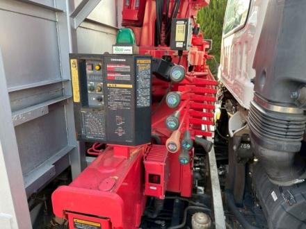 増々トン　クレーン付アルミ平ボデー