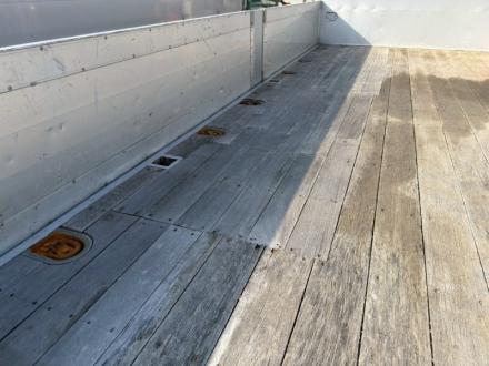 増々トン　クレーン付アルミ平ボデー